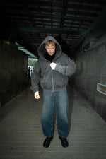 EVERYDAY ZIPPER WASHED ANTHRACITE